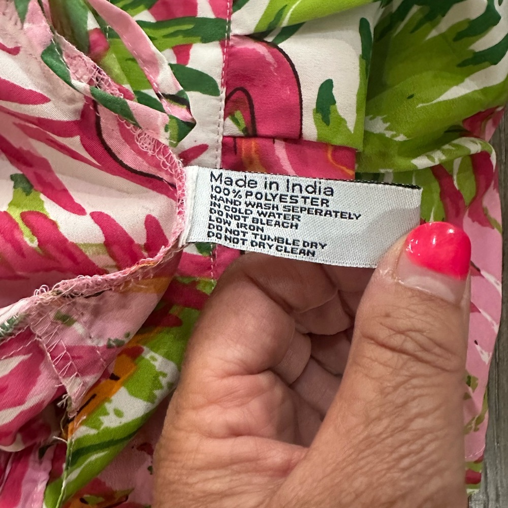 Tropical Pink and Green Women's Shorts - Picture 7 of 9